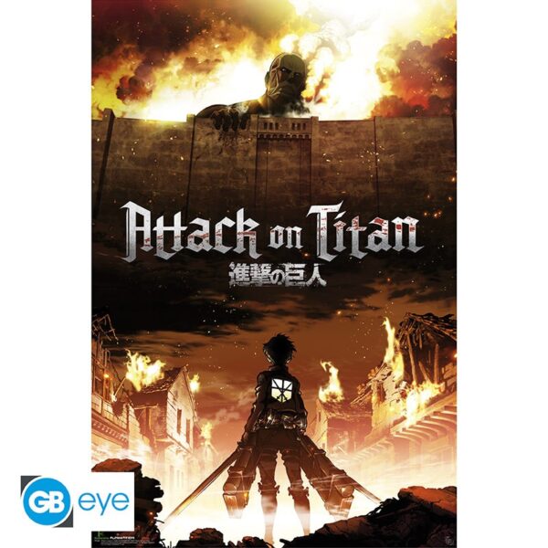 Attack on Titan Key Art Plakát